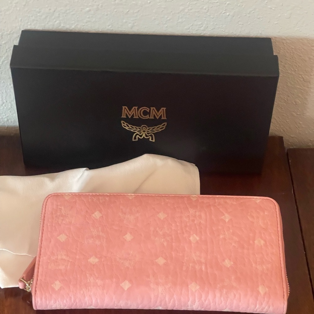 MCM Pink Leather Wallet